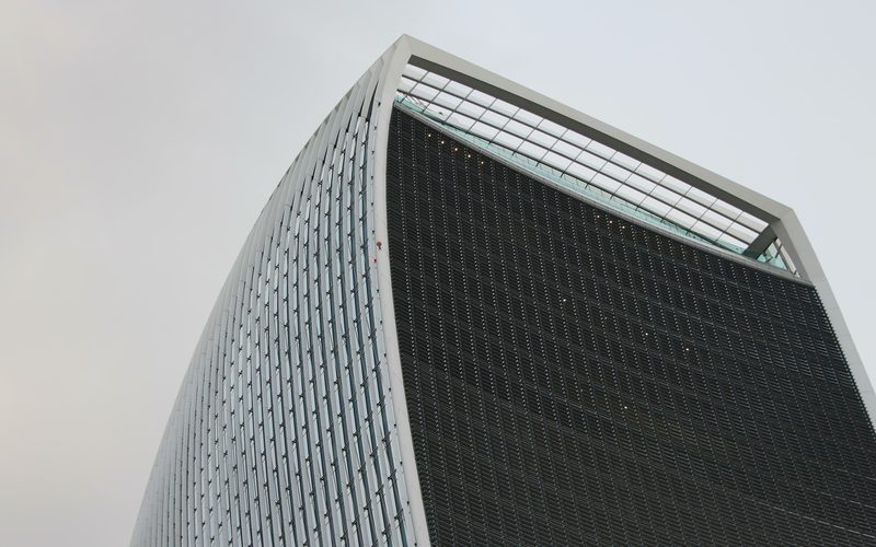 Modern office tower facade